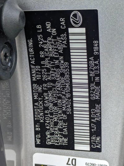 2021 Lexus ES 350 FWD