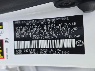 2023 Lexus ES 350 F SPORT Handling FWD