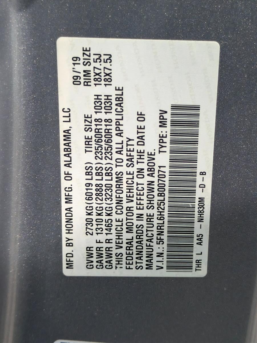 2020 Honda Odyssey LX Auto