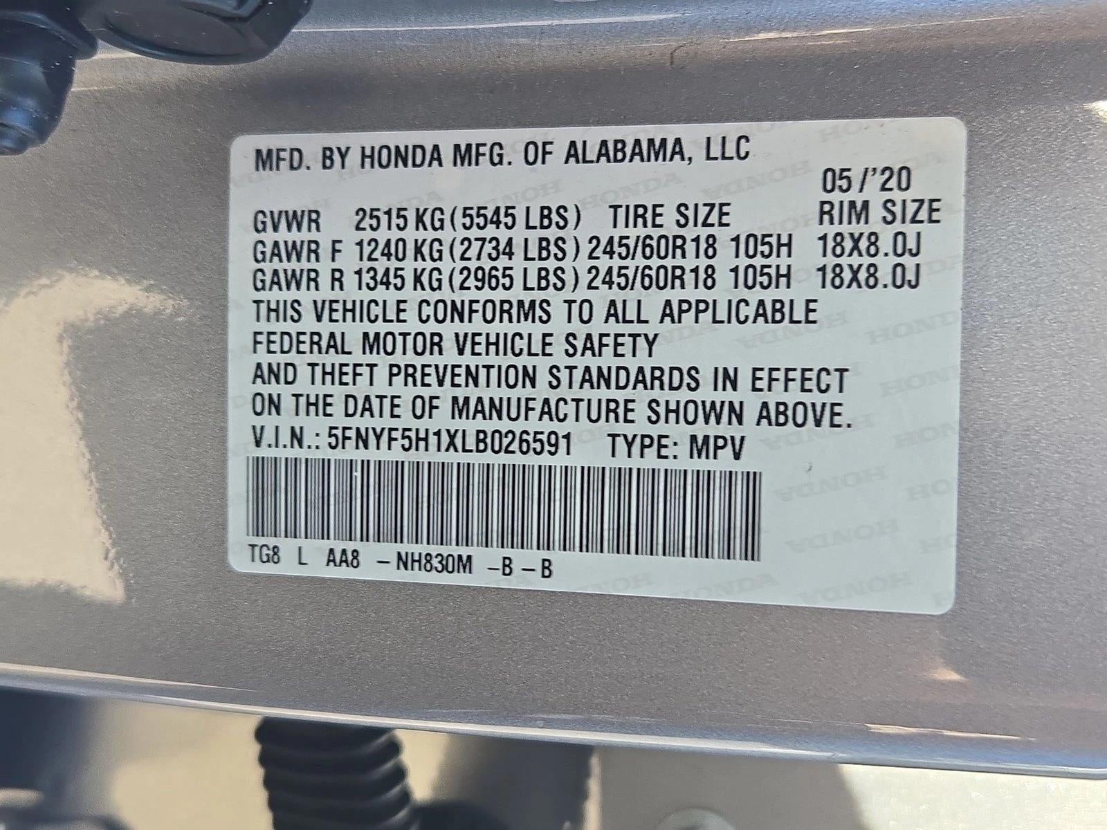 2020 Honda Pilot LX 2WD