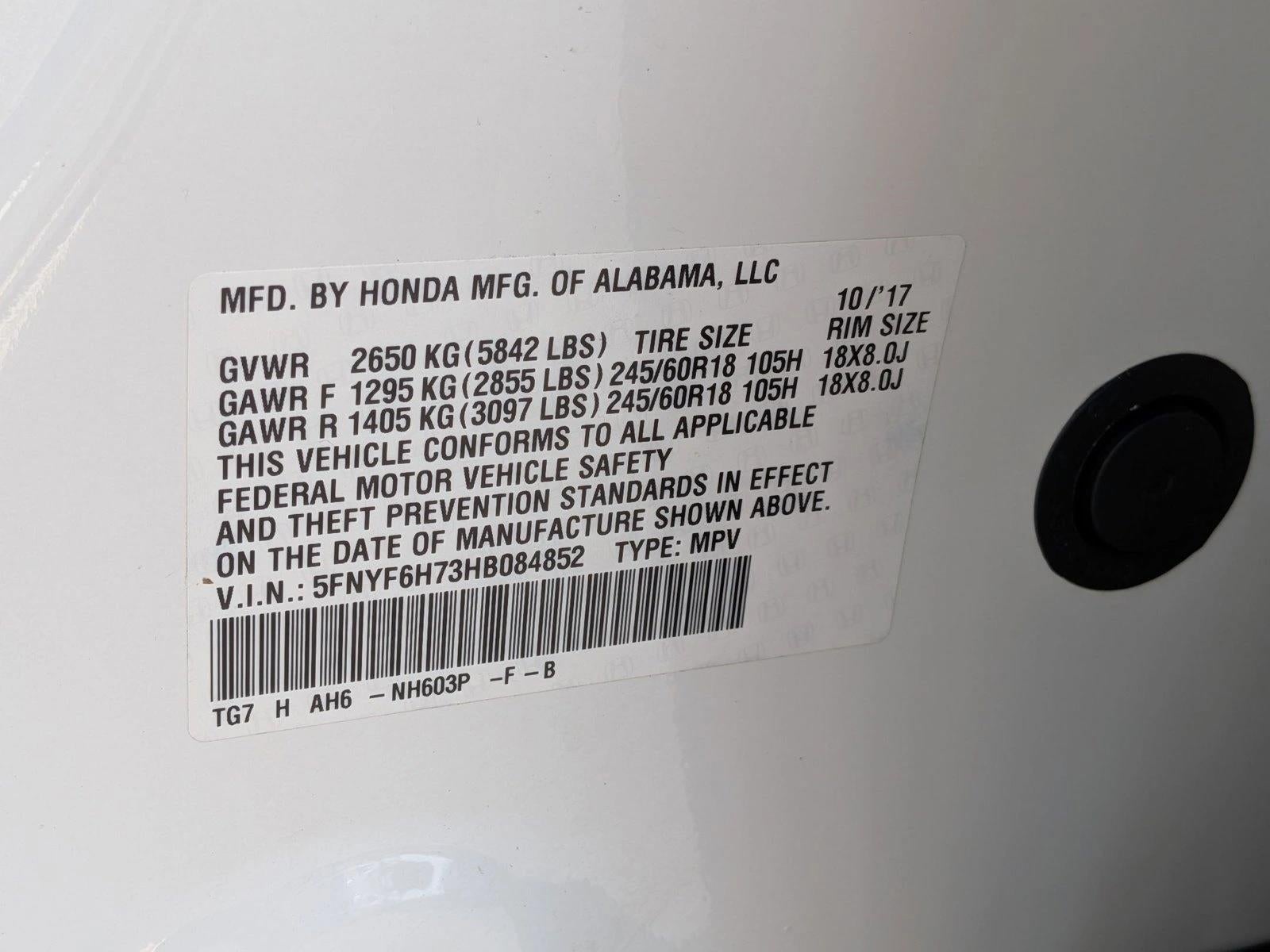 2017 Honda Pilot EX-L w/Navigation AWD