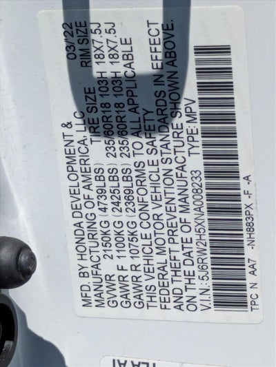 2022 Honda CR-V EX AWD