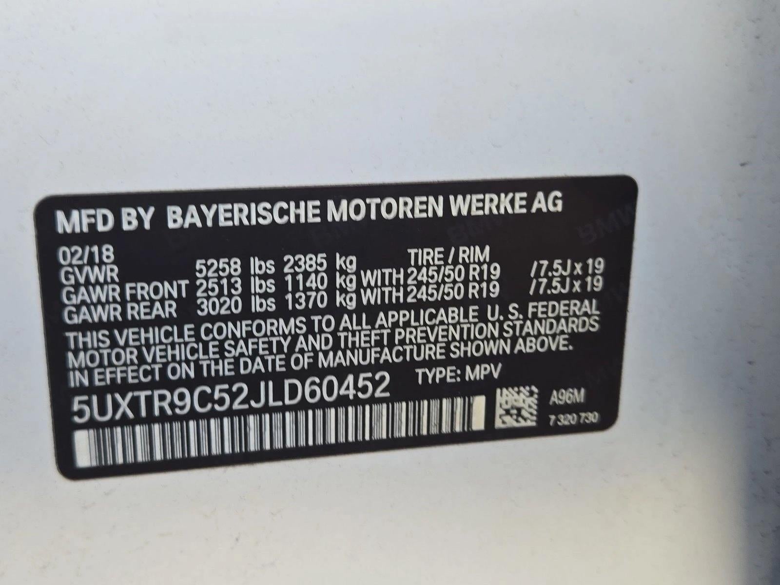 2018 BMW X3 xDrive30i Sports Activity Vehicle