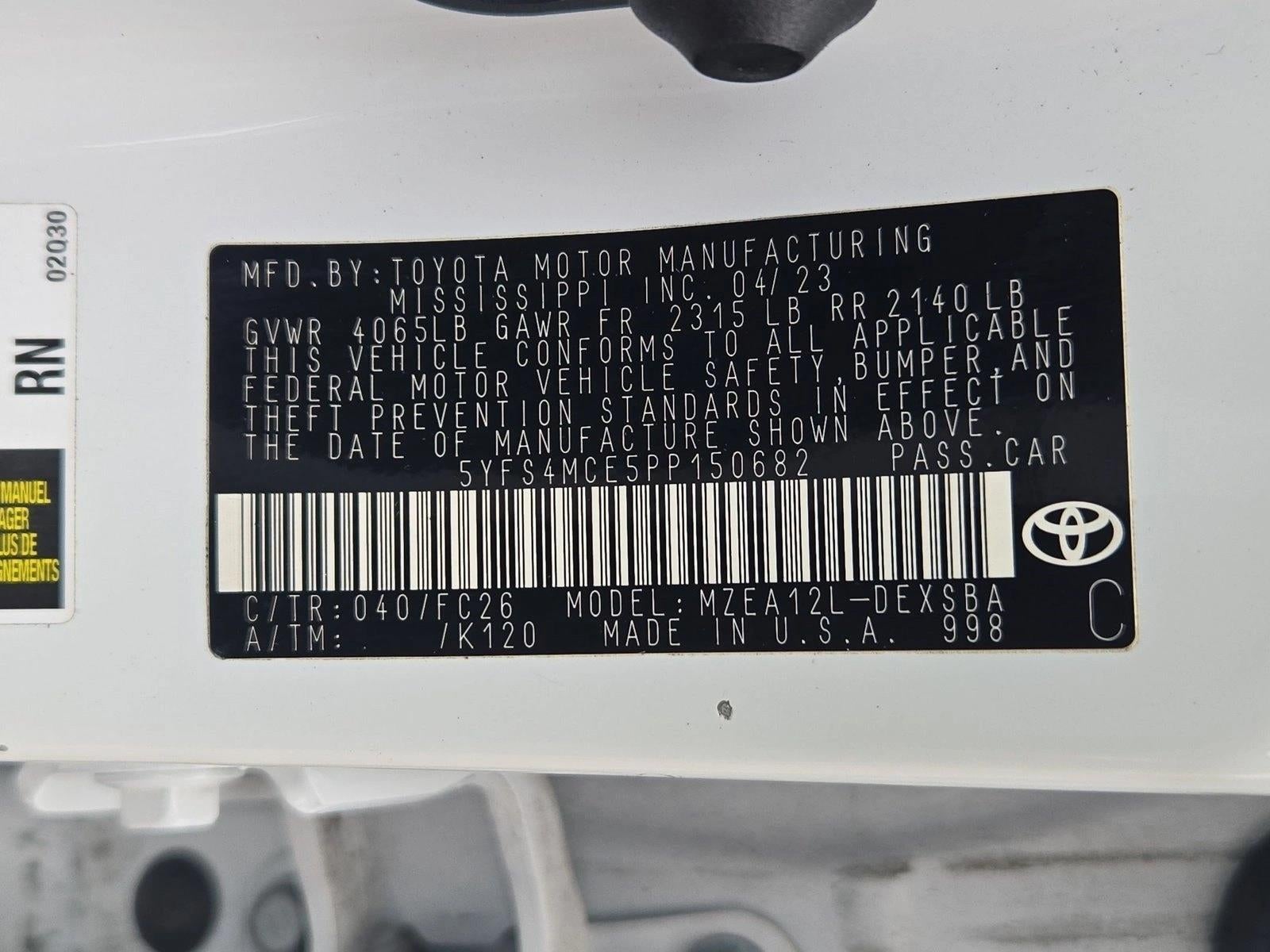 2023 Toyota Corolla SE CVT (Natl)