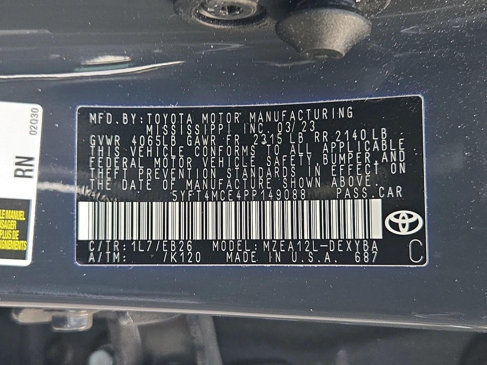 2023 Toyota Corolla XSE CVT (Natl)