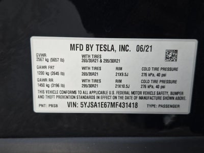 2021 Tesla Model S Plaid AWD