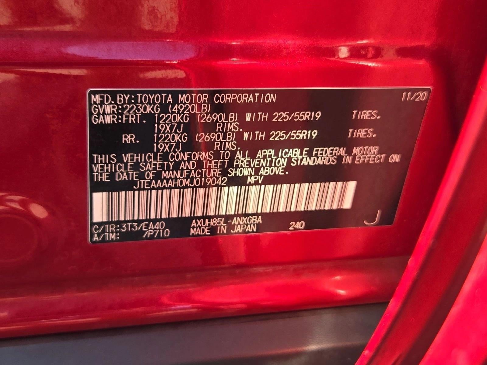 2021 Toyota Venza XLE AWD (SE)
