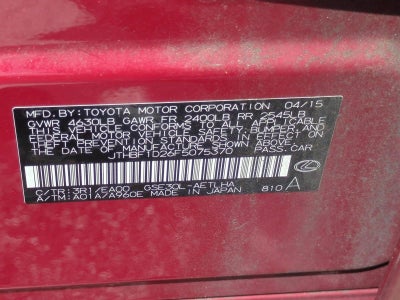 2015 Lexus IS 250 4dr Sport Sdn RWD