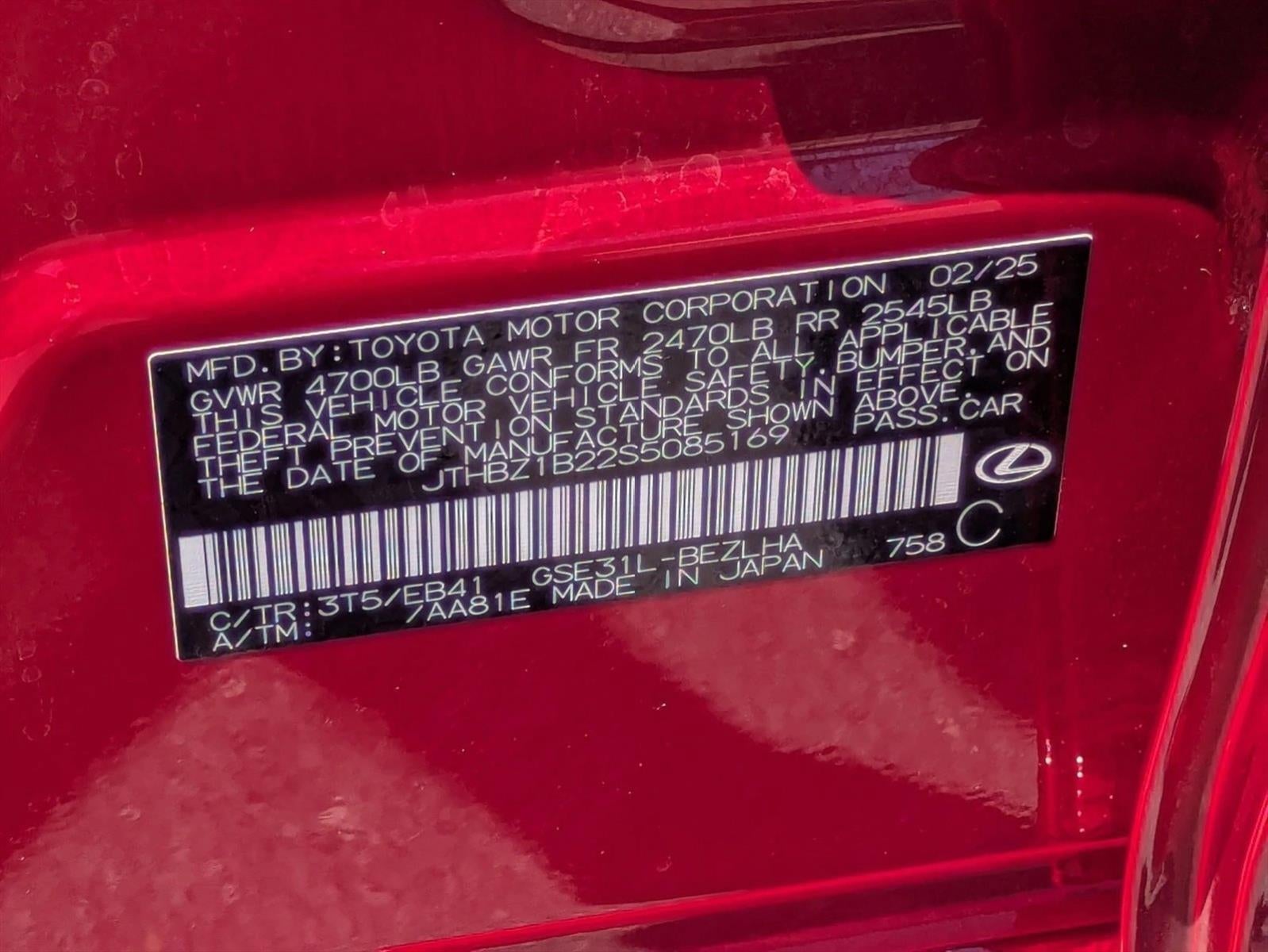 2025 Lexus IS 350 F SPORT Design RWD