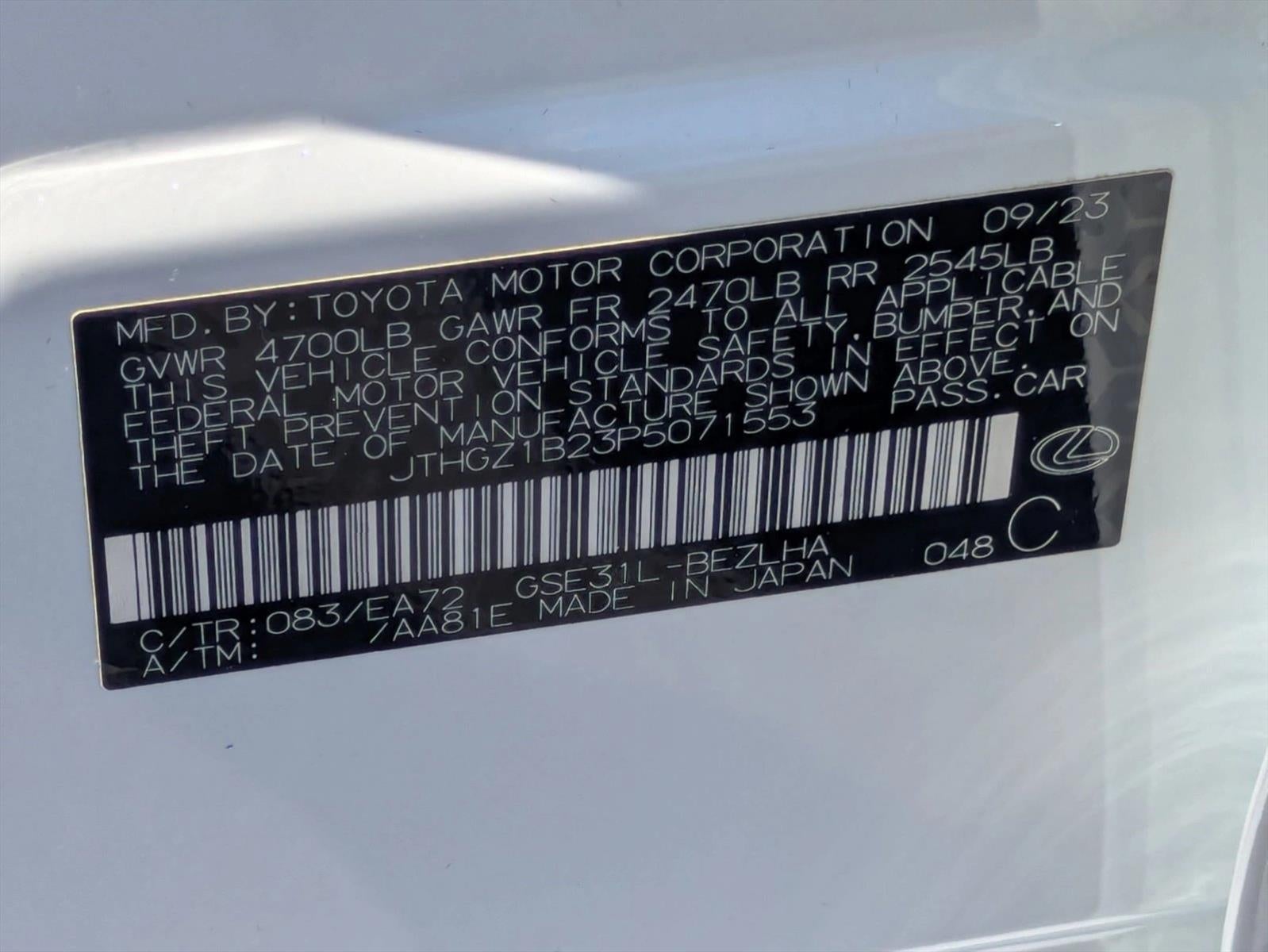 2023 Lexus IS 350 F SPORT RWD