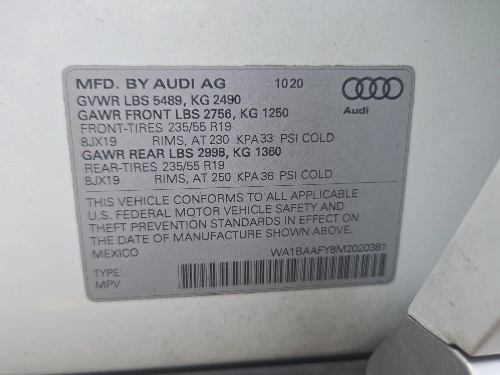 2021 Audi Q5 Premium Plus 45 TFSI quattro