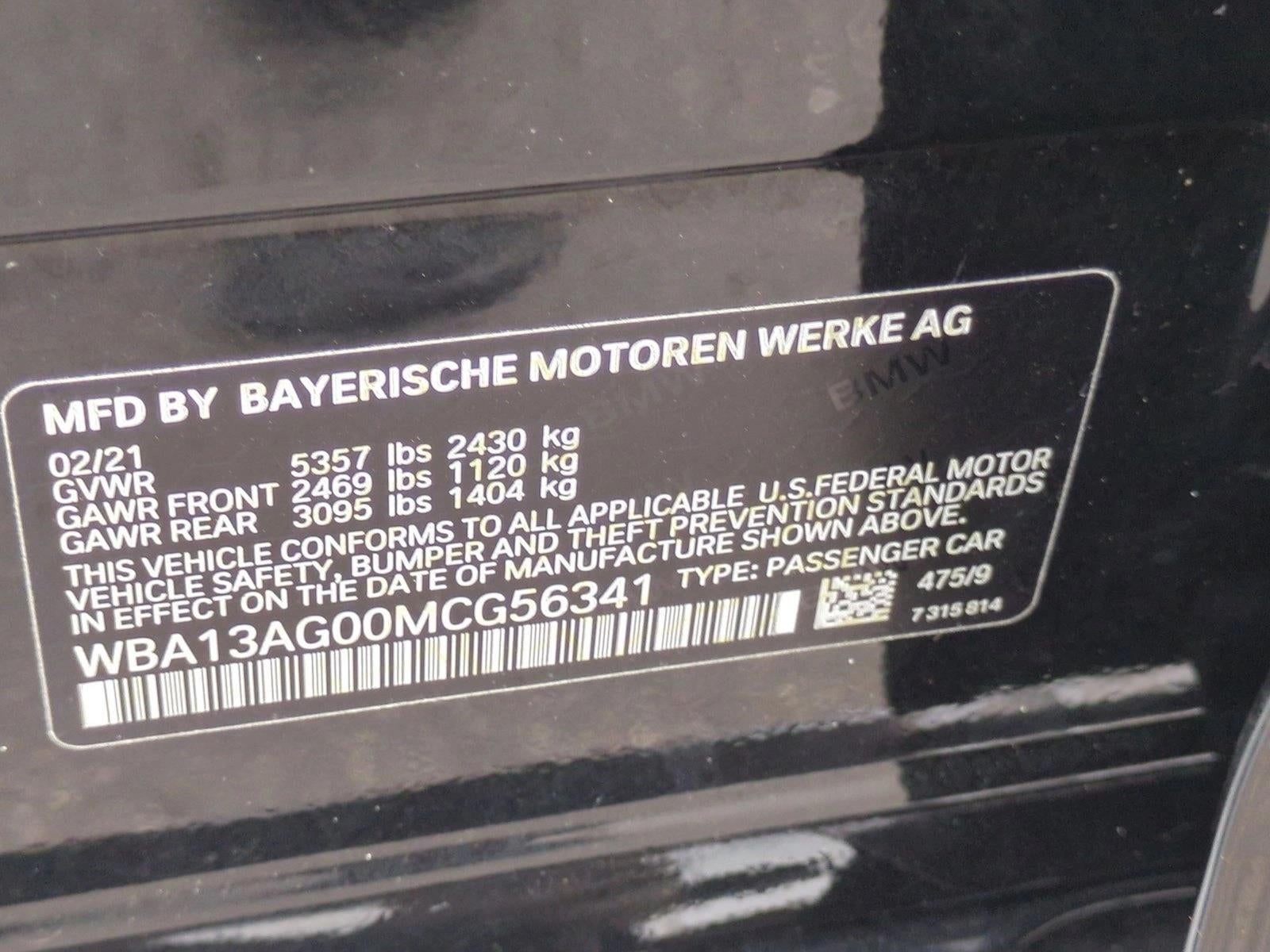2021 BMW 530e Plug-In Hybrid