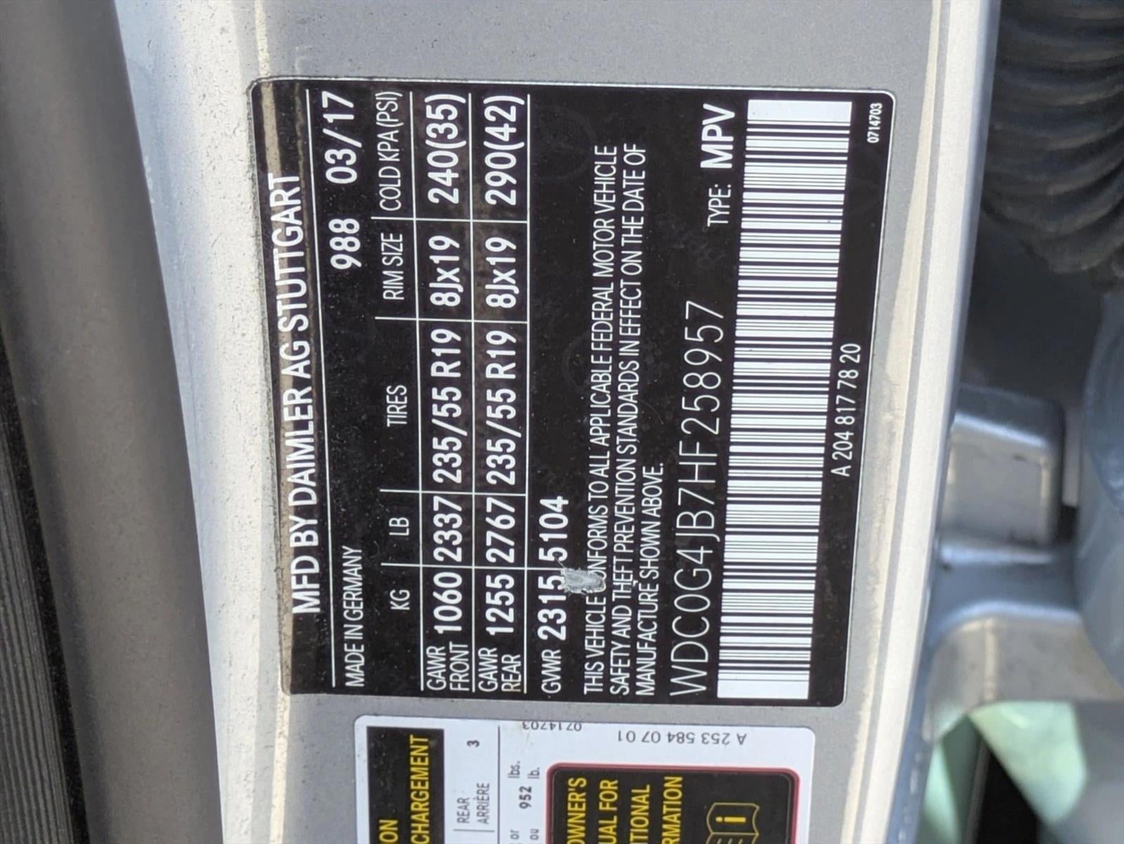 2017 Mercedes-Benz GLC GLC 300 SUV