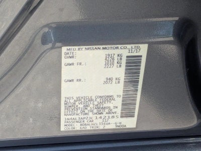 2018 Nissan Altima 2.5 SR Sedan