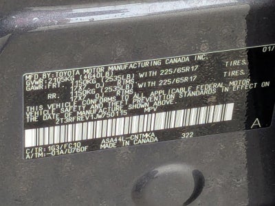 2018 Toyota RAV4 XLE AWD (Natl)