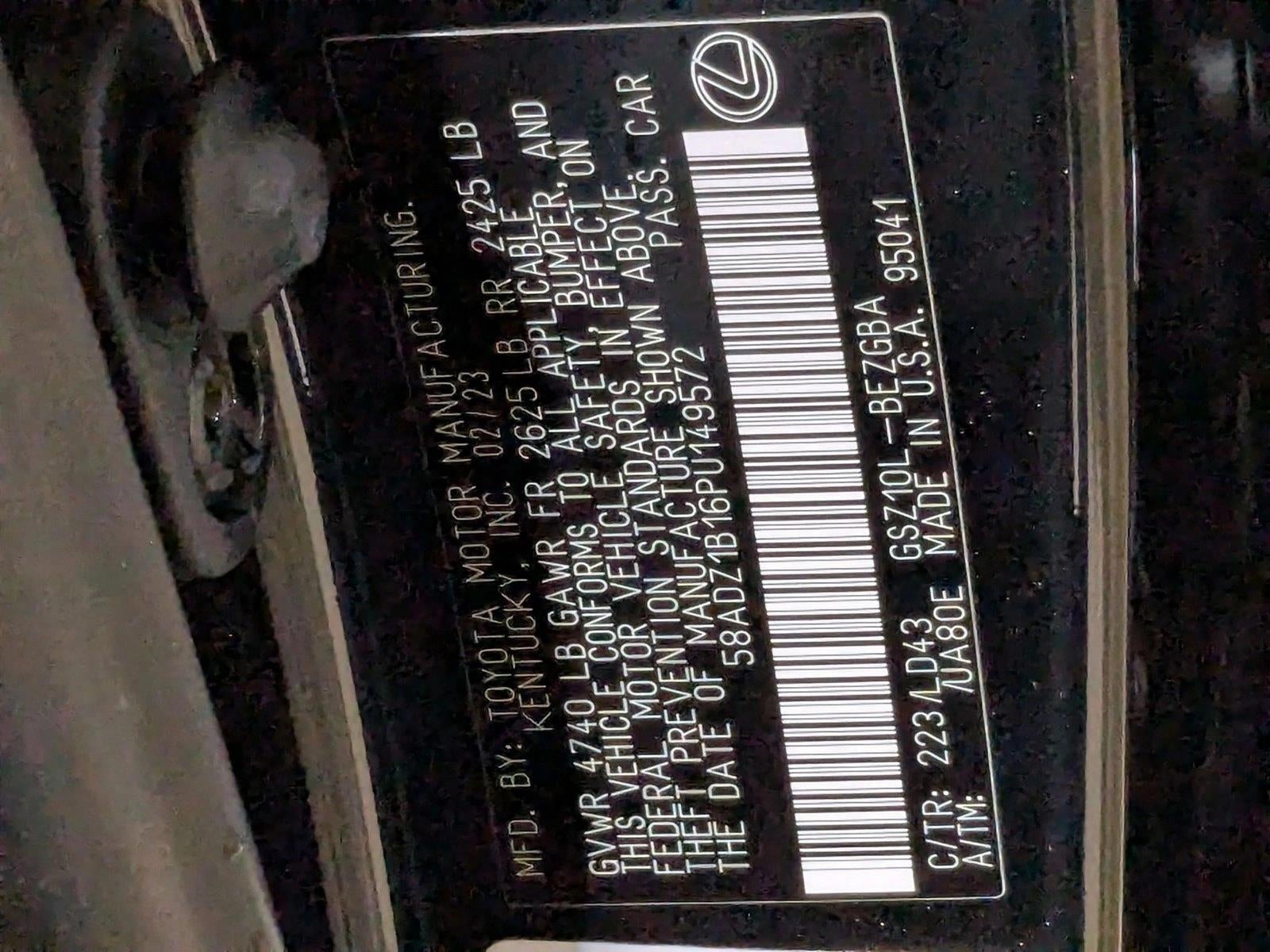 2023 Lexus ES 350 FWD