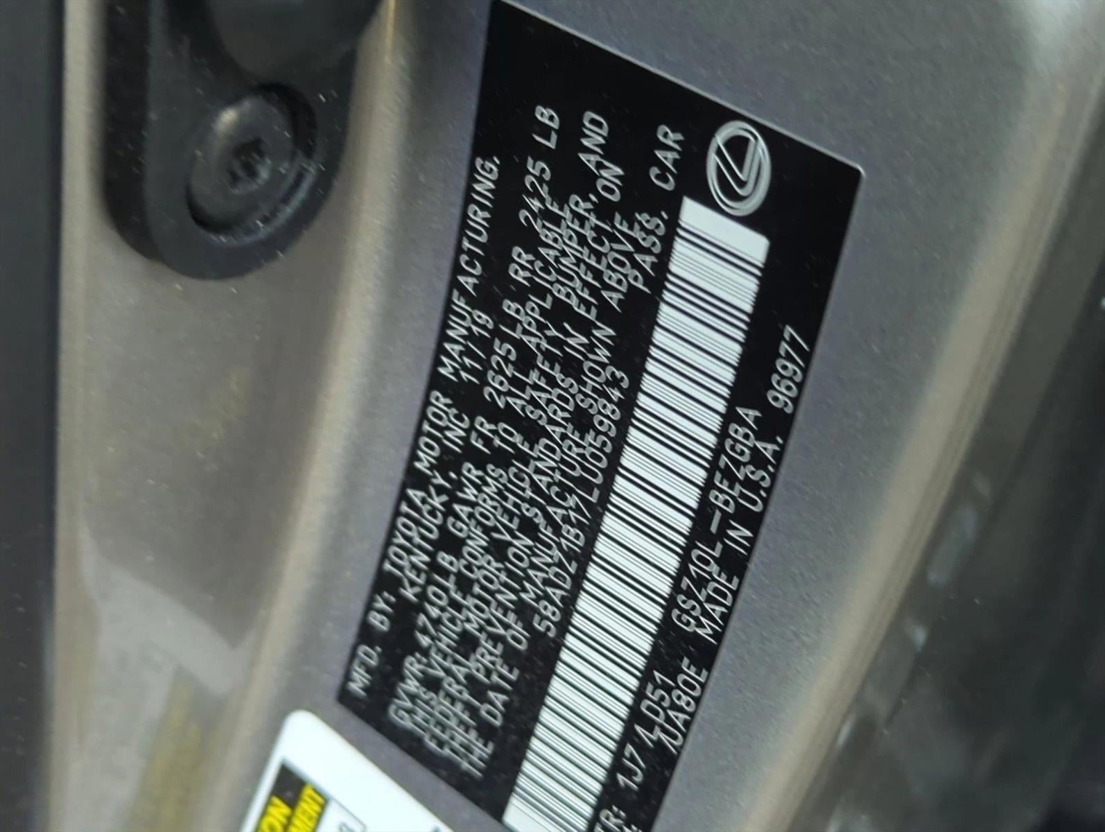 2020 Lexus ES 350 FWD