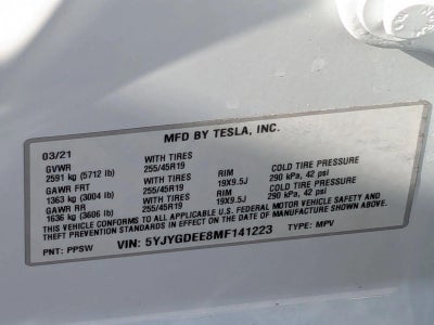 2021 Tesla Model Y Long Range AWD