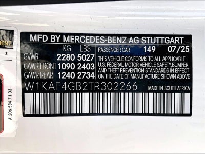 2026 Mercedes-Benz C-Class C 300 Sedan