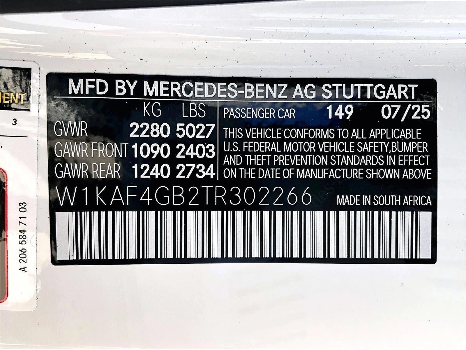 2026 Mercedes-Benz C-Class C 300 Sedan