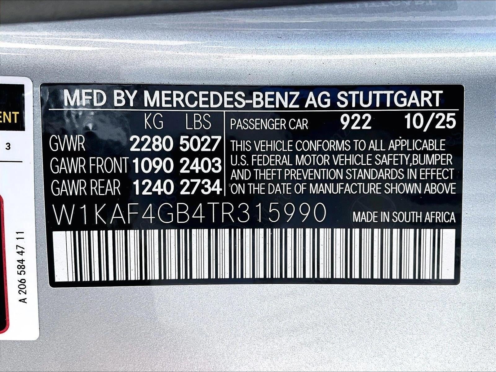 2026 Mercedes-Benz C-Class C 300 Sedan
