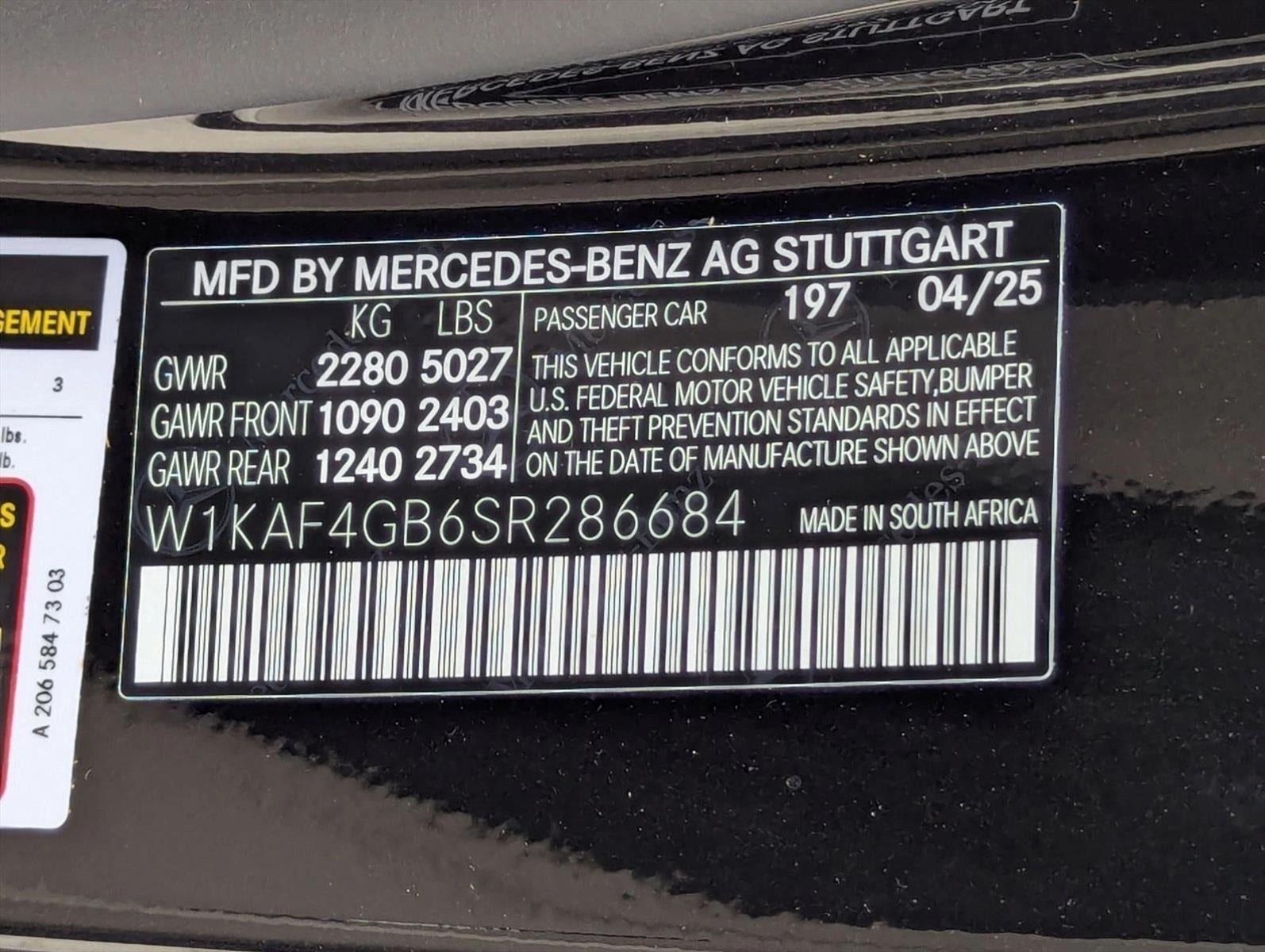 2025 Mercedes-Benz C-Class C 300 Sedan