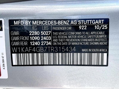 2026 Mercedes-Benz C-Class C 300 Sedan