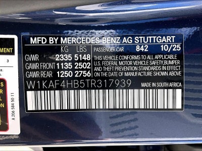 2026 Mercedes-Benz C-Class C 300 4MATIC® Sedan