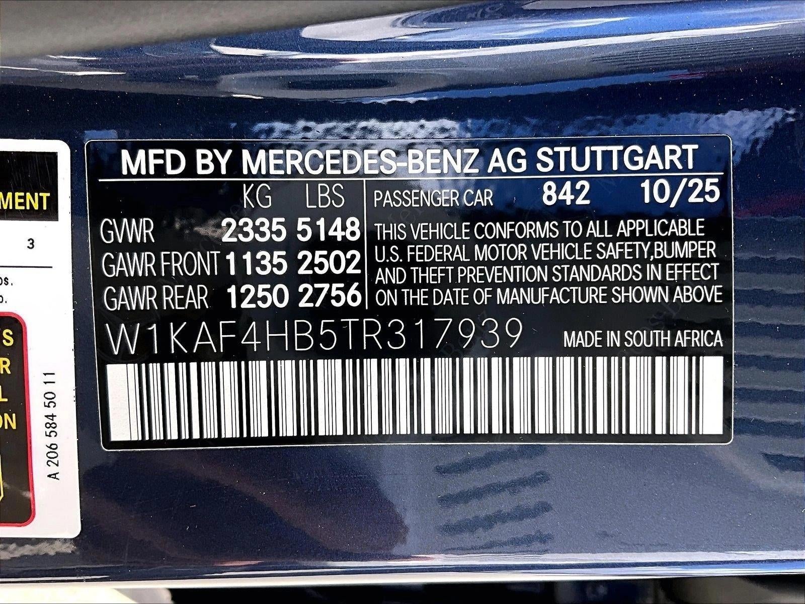 2026 Mercedes-Benz C-Class C 300 4MATIC® Sedan