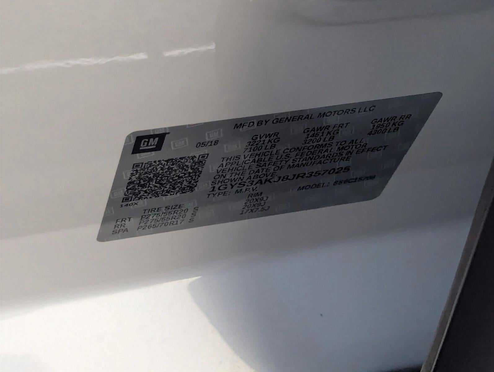 2018 Cadillac Escalade RWD