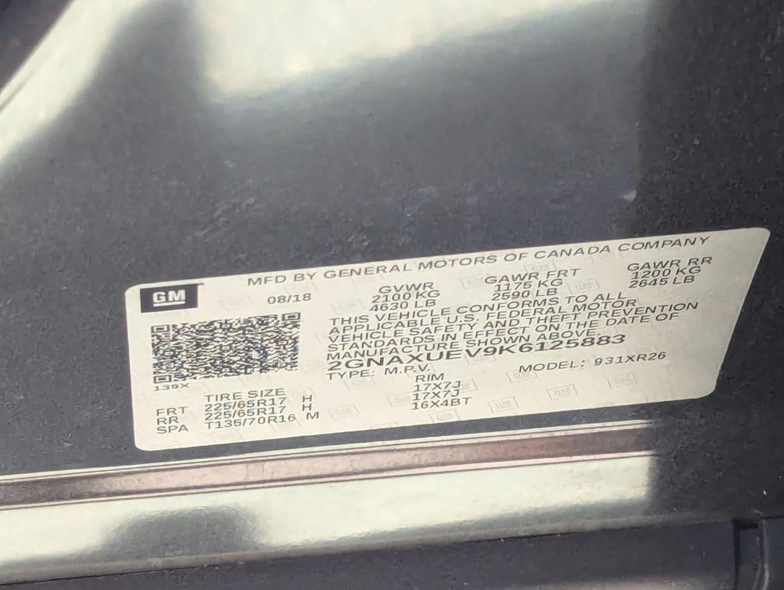 2019 Chevrolet Equinox AWD LT