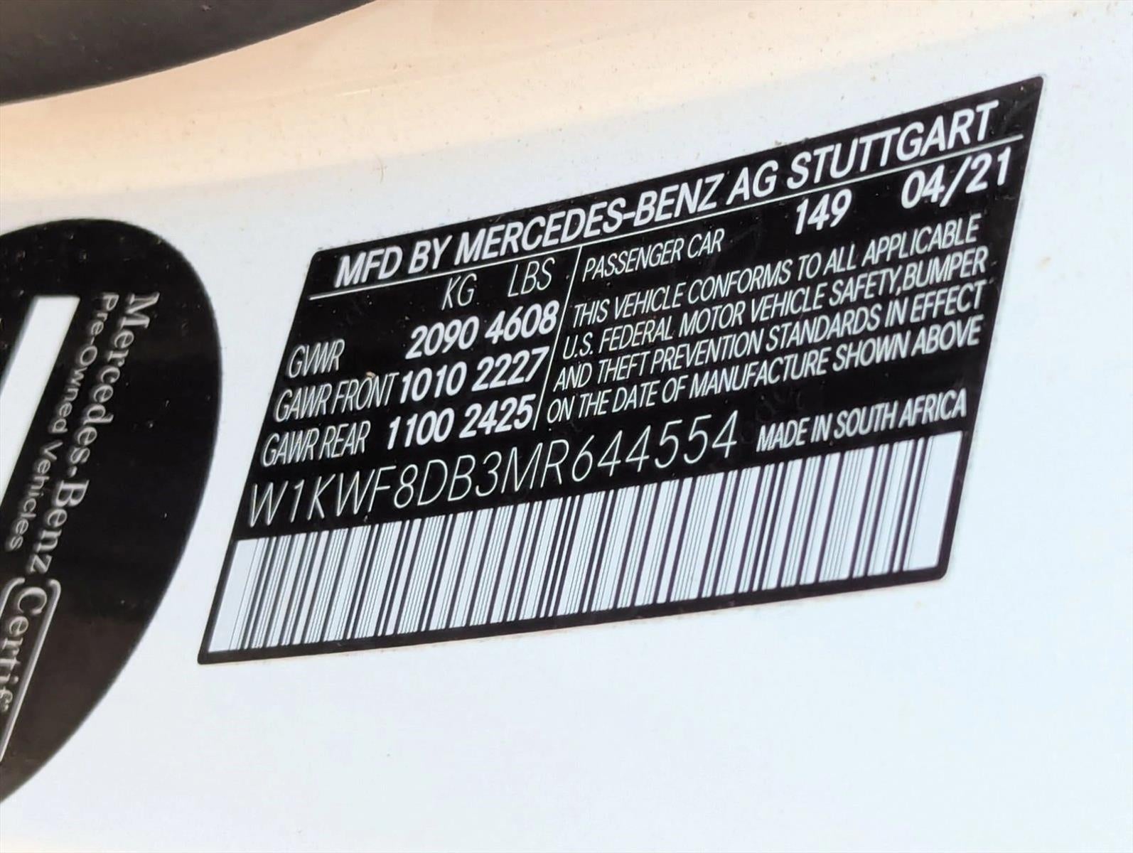 2021 Mercedes-Benz C-Class C 300 Sedan