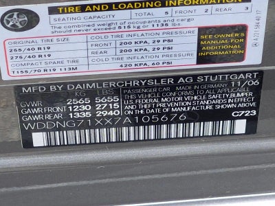 2007 Mercedes-Benz S-Class S 550 Sedan