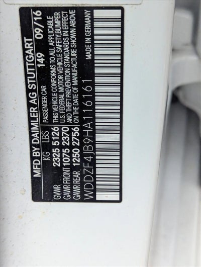 2017 Mercedes-Benz E-Class E 300 Luxury RWD Sedan