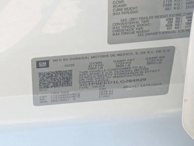 2020 GMC Sierra 1500 Crew Cab Short Box 4-Wheel Drive AT4