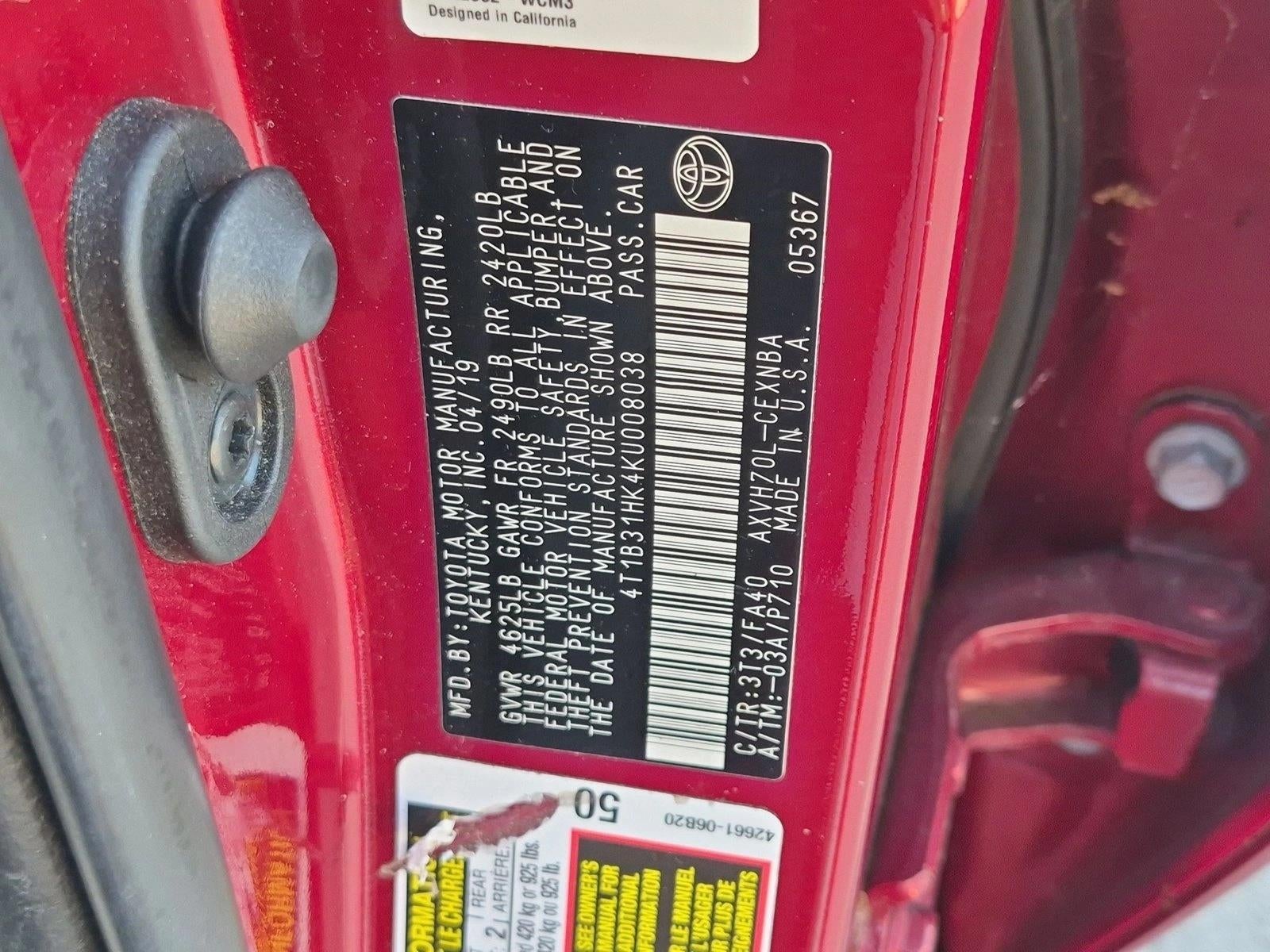 2019 Toyota Camry Hybrid LE CVT (Natl)