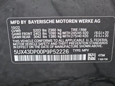 2023 BMW X3 sDrive30i Sports Activity Vehicle