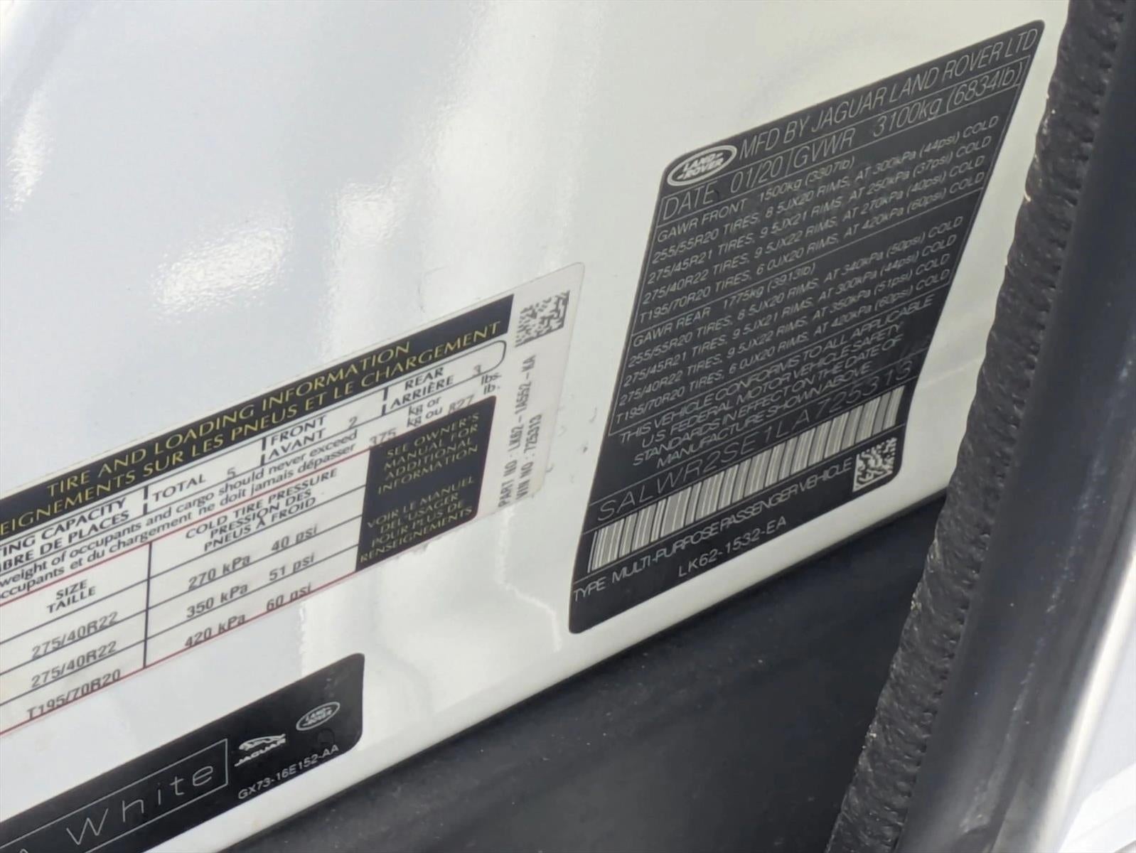 2020 Land Rover Range Rover Sport V8 Supercharged HSE Dynamic