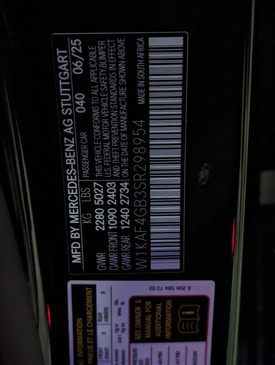 2025 Mercedes-Benz C-Class C 300 Sedan