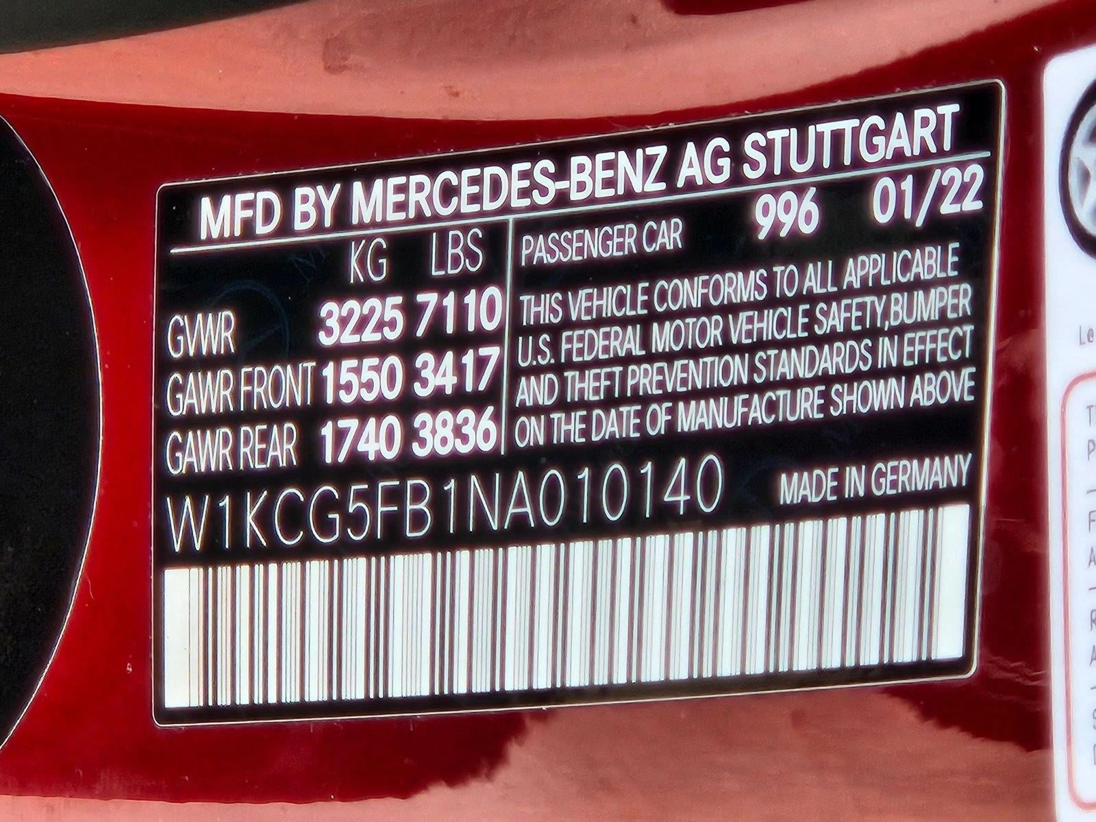 2022 Mercedes-Benz EQS AMG® EQS 4MATIC®+ Sedan