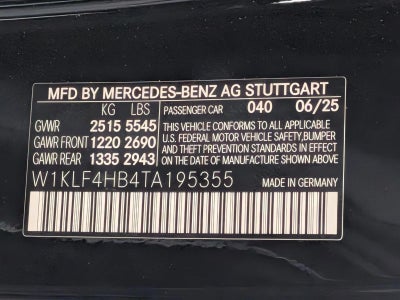 2026 Mercedes-Benz E-Class E 350 4MATIC® Sedan
