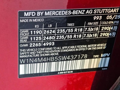 2025 Mercedes-Benz GLB GLB 250 4MATIC® SUV