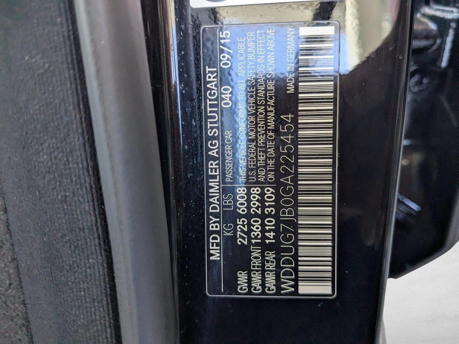 2016 Mercedes-Benz S-Class AMG® S 63 4MATIC® Sedan