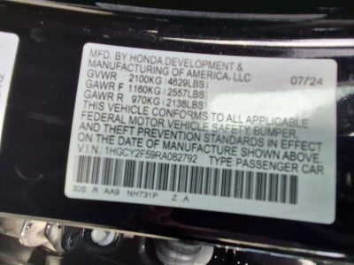 2024 Honda Accord Hybrid Sport Sedan