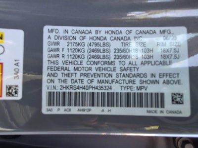 2023 Honda CR-V EX AWD w/o BSI