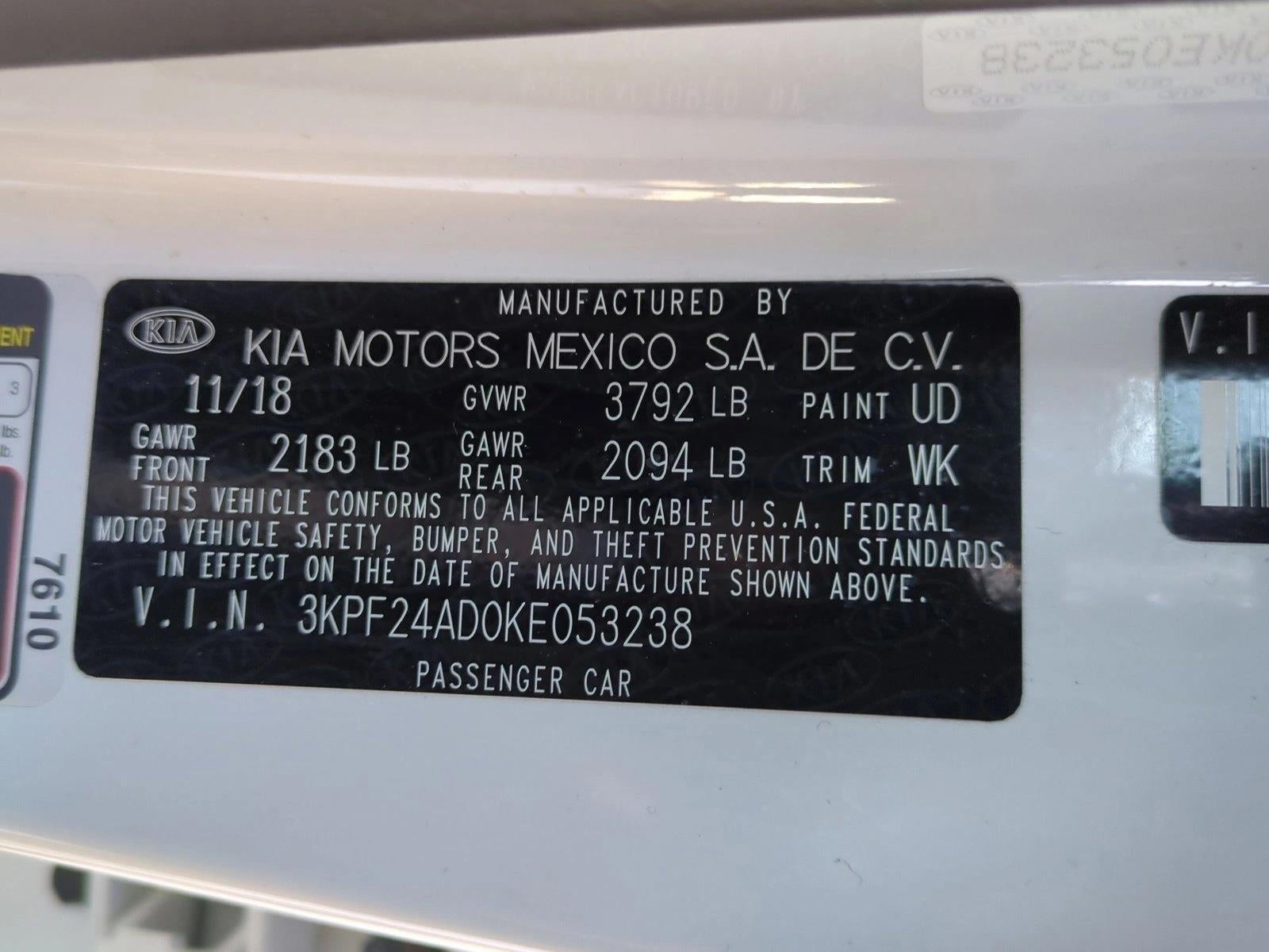 2019 Kia Forte LXS IVT