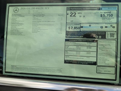 2026 Mercedes-Benz GLE GLE 350 4MATIC® SUV