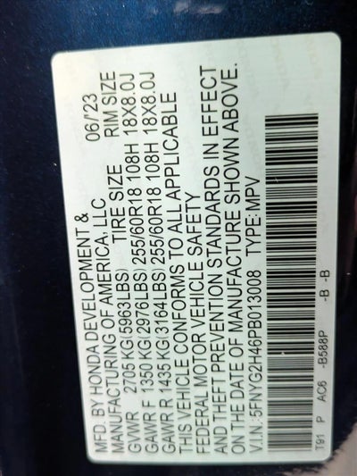 2023 Honda Pilot EX-L 8 Passenger 2WD