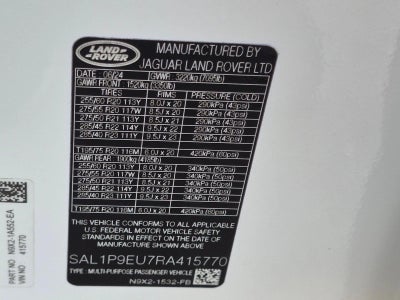 2024 Land Rover Range Rover Sport P360 SE