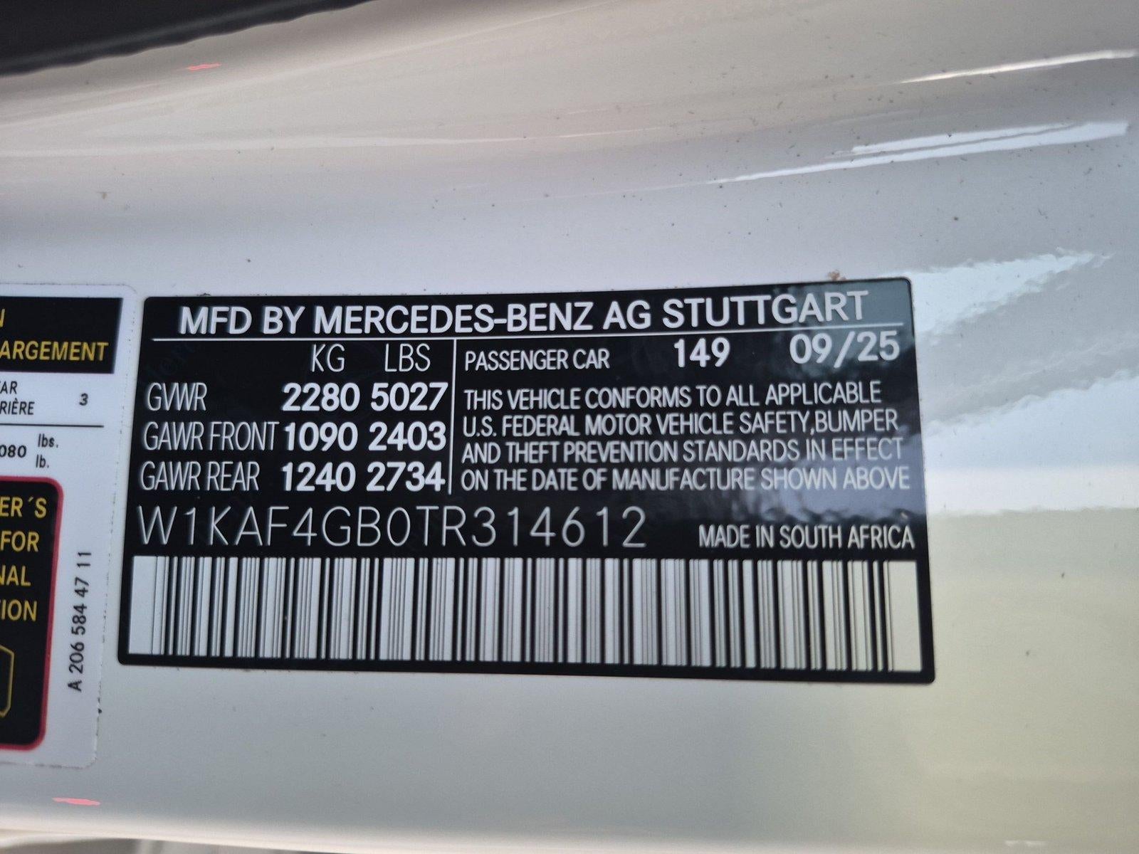 2026 Mercedes-Benz C-Class C 300 Sedan